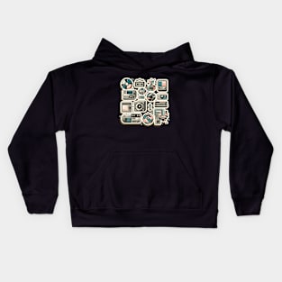 Retro music tape Kids Hoodie